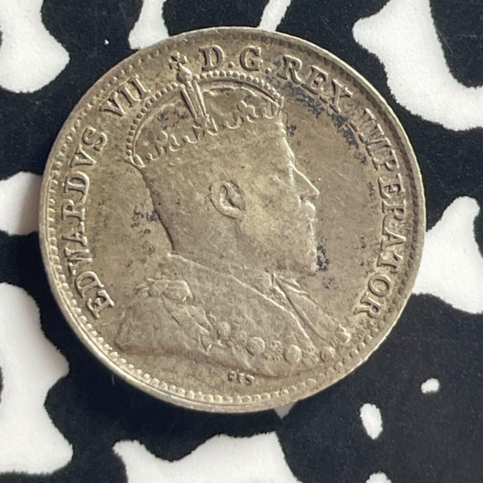 1909 Canada 5 Cents Lot#T7875 Silver! Nice! Round Leaves
