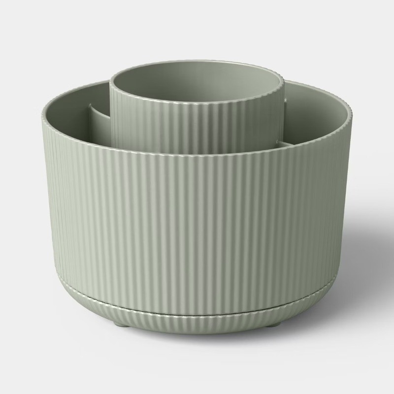 Ribbed Green Spinning Pencil/Pen Divider