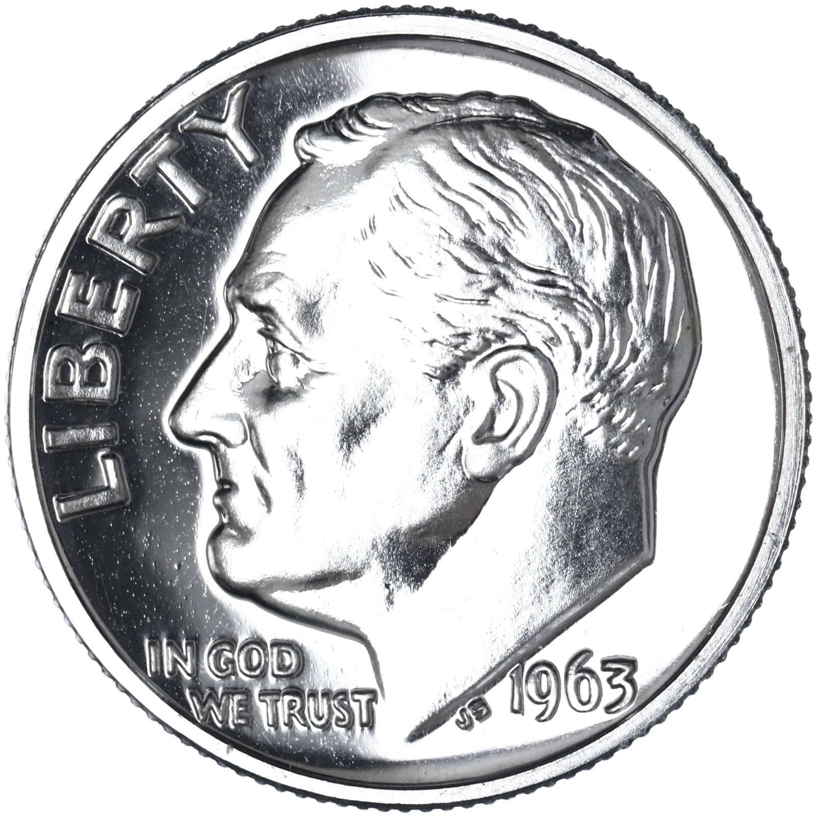 1963 (P) Roosevelt Dime Gem Proof 90% Silver