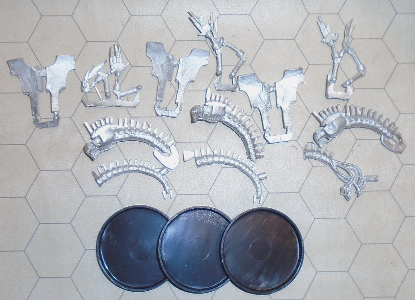 Warhammer 40k Necrons Wraiths (x3) Metal OOP