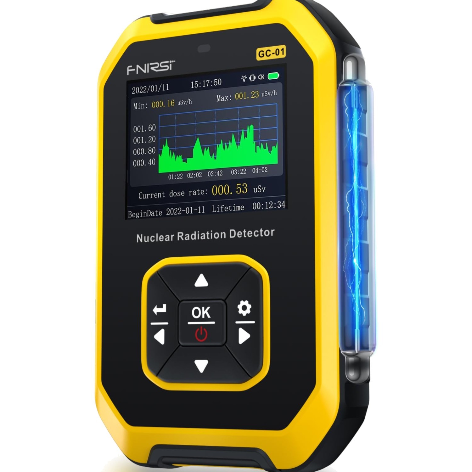 Geiger Counter Nuclear Radiation Detector - Radiation Dosimeter with LCD Disp...