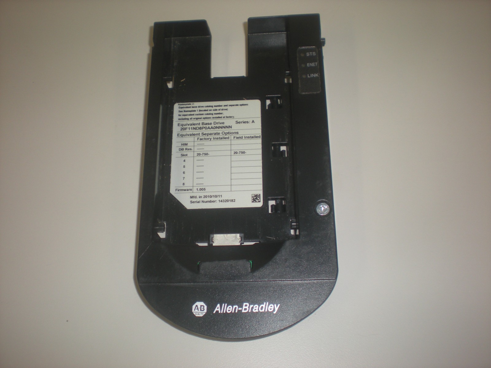 AB HIM Cradle from a 753 Powerflex 20F11ND8P0AA0NNNNN Drive for 20-HIM-A6 Module