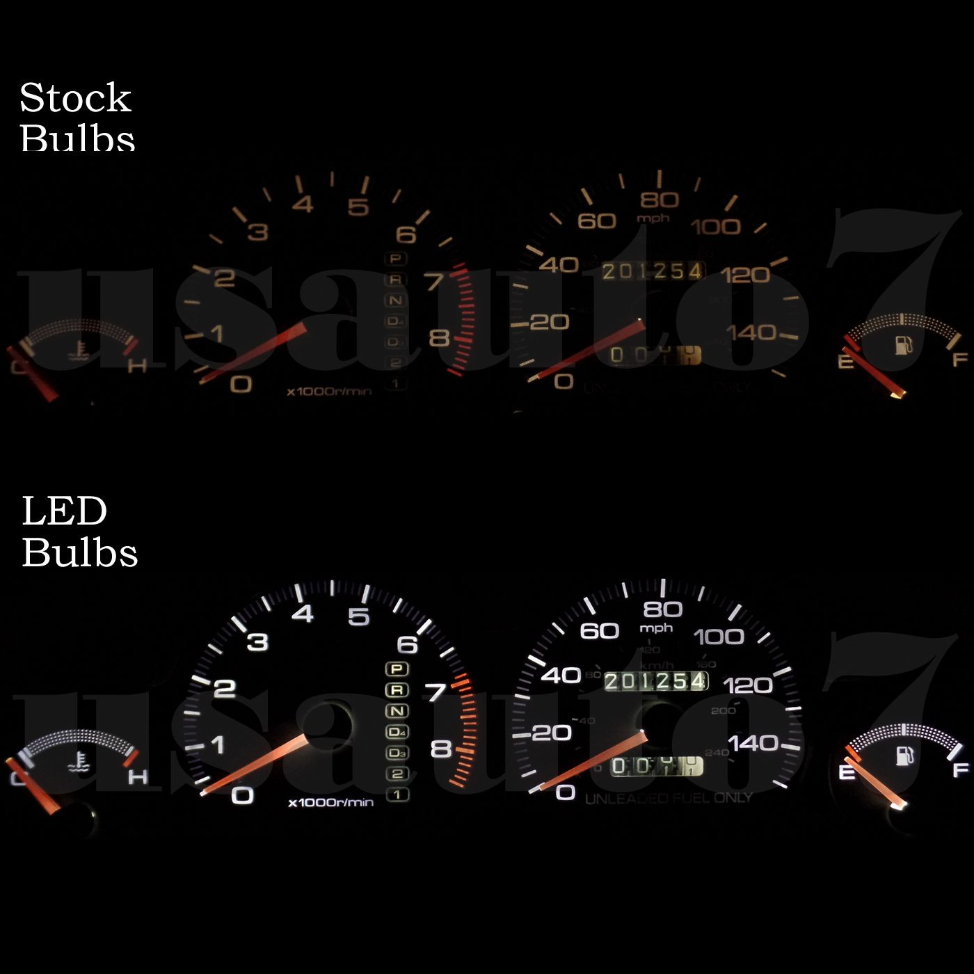 Dash Instrument Cluster Gauge WHITE SMD LEDs LIGHTS KIT Fits 94-01 Acura Integra
