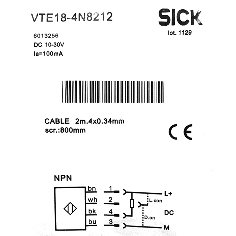 SICK VTE18-4N8212 Photoelectric proximity sensor  ,NPN ,New✦Kd