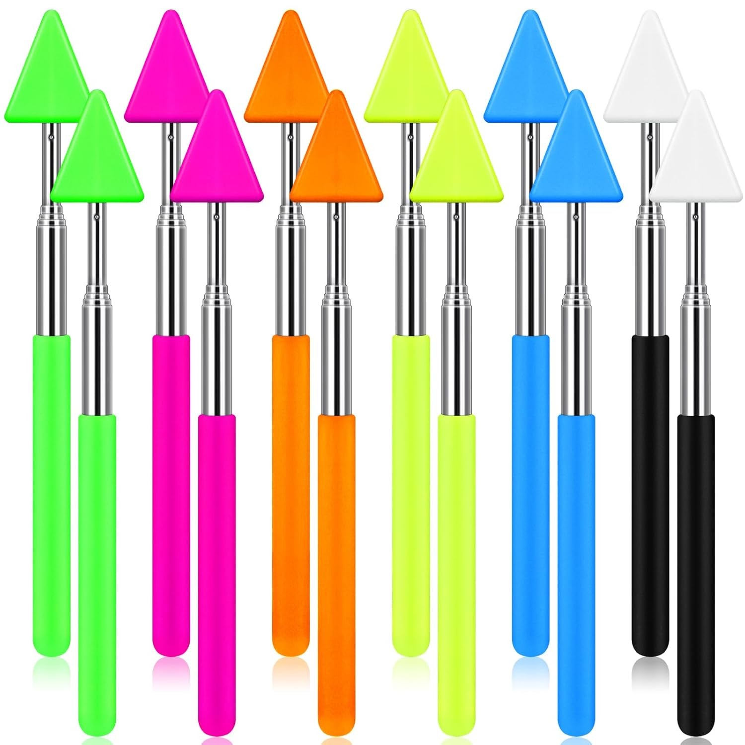 12 Pcs Telescopic Pointer Stick Extendable Classroom Arrow Wand Teaching