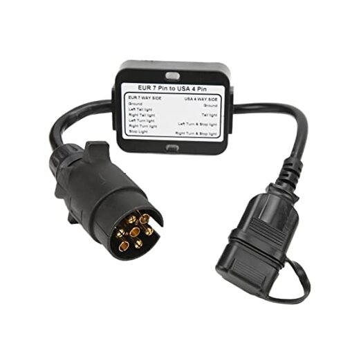 Trailer Connector European 7 Pin to American 4 Pin Taillight Circuit