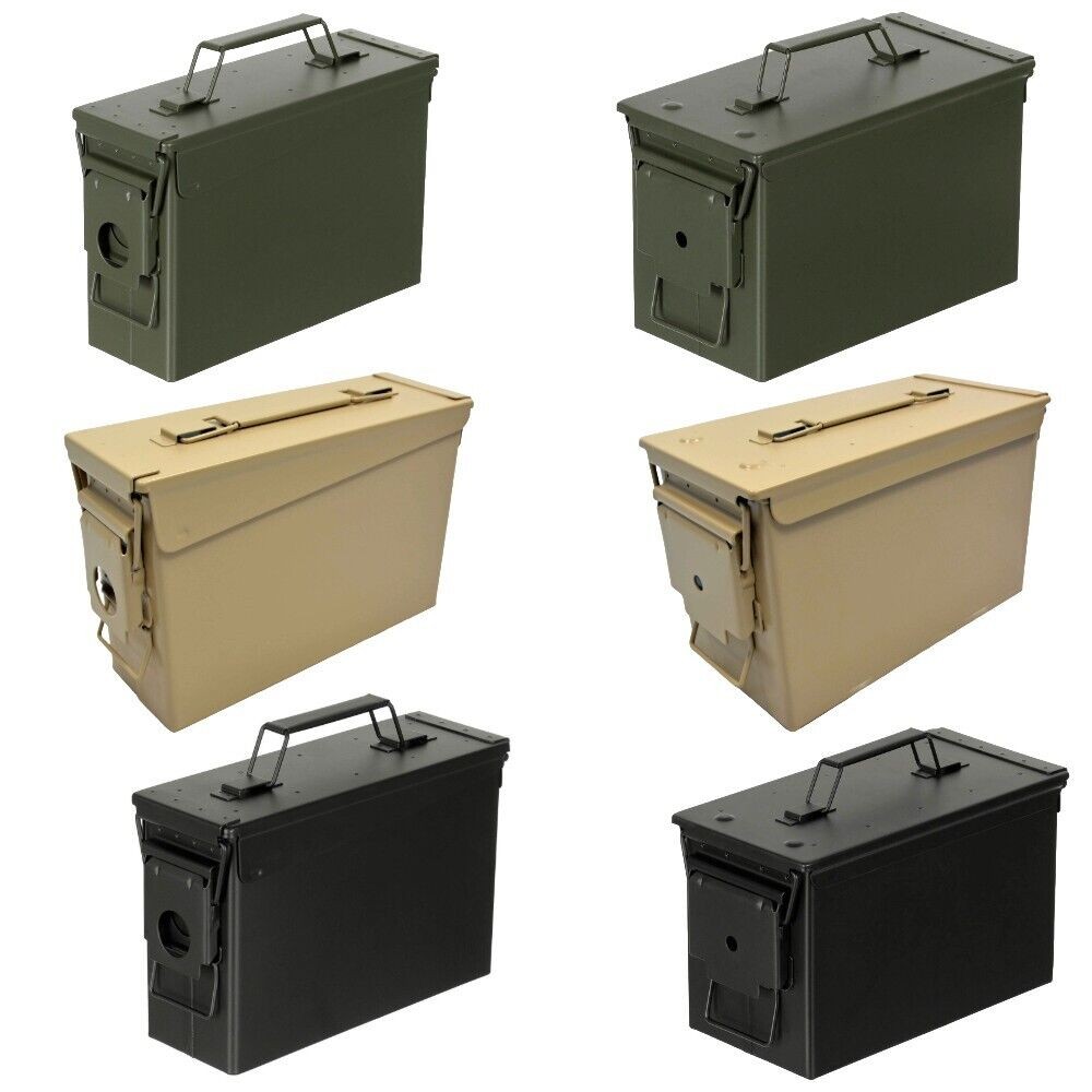 Ammo Crate Metal Crate Transport Box - Heavy Duty Metal Storage