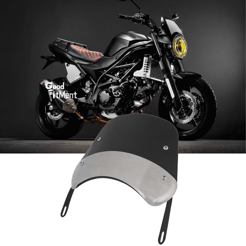 Motorcycle 5"-7" Headlight Windscreen Windshield Round For Suzuki SV650 / SV650S