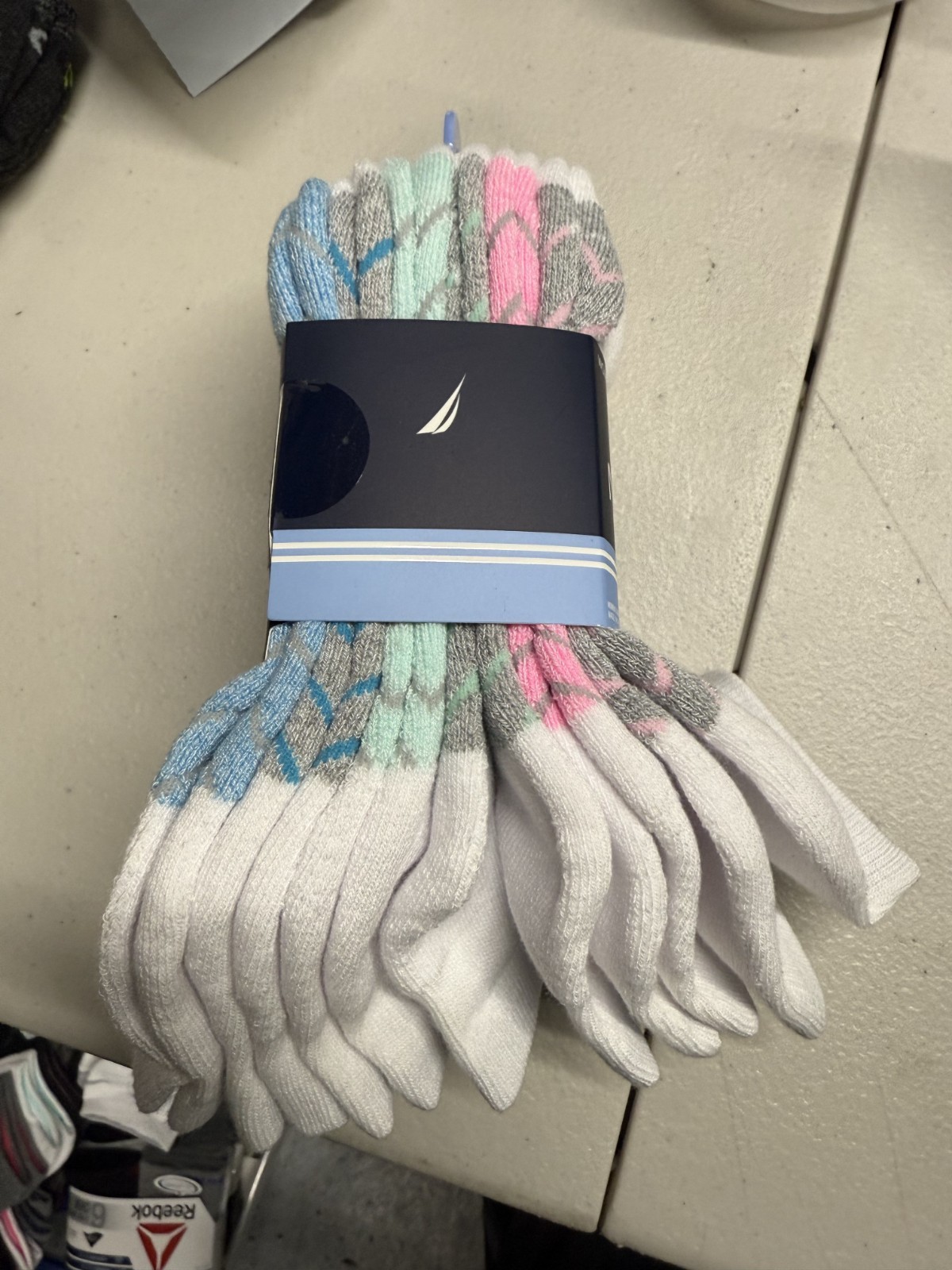 Nautica 6-Pair Women's Athletic Quarter Cut Socks White (6 Pair)