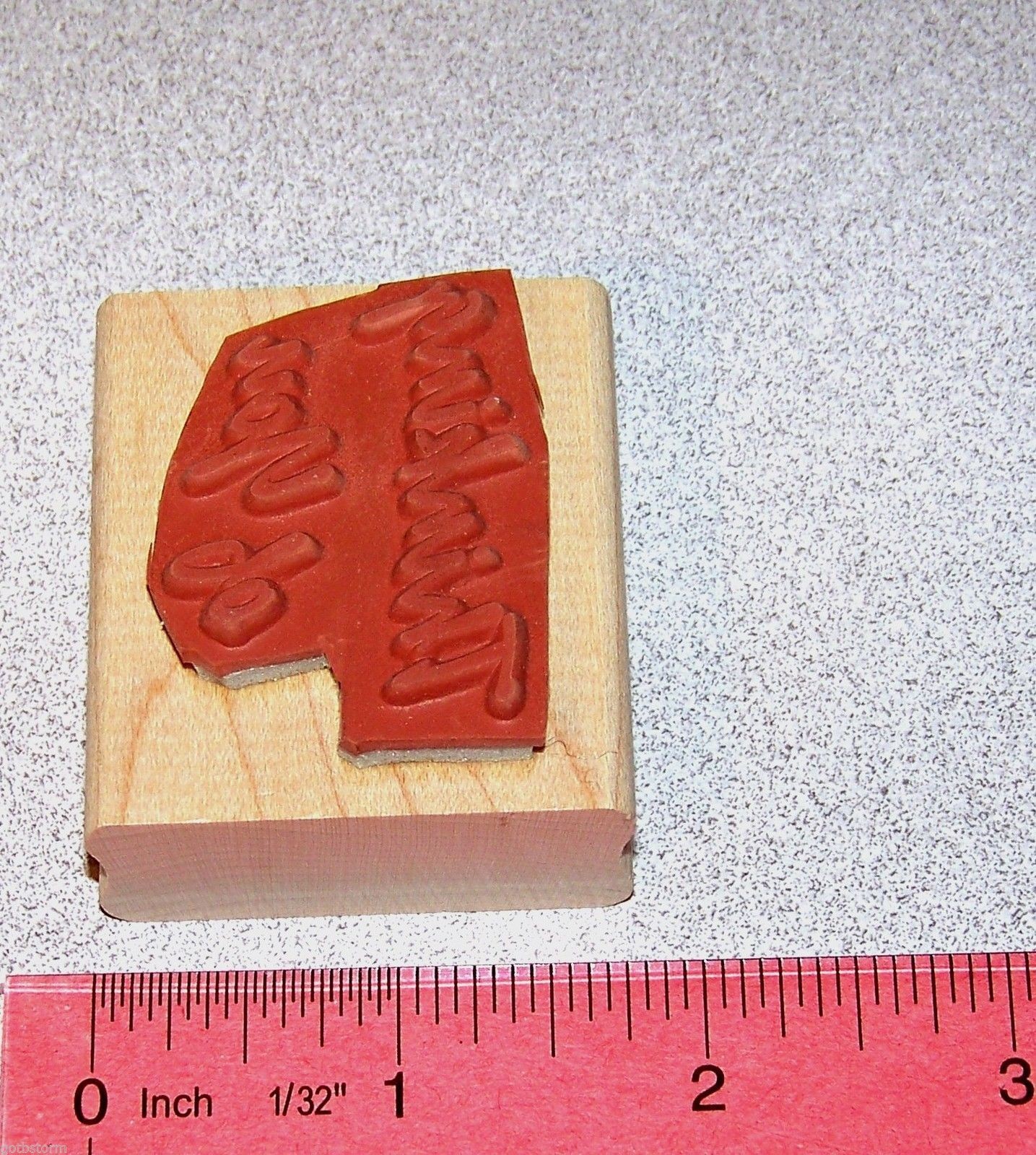Thinking of you Rubber Stamp Bold Script Single by Stampin Up Bold & Basic
