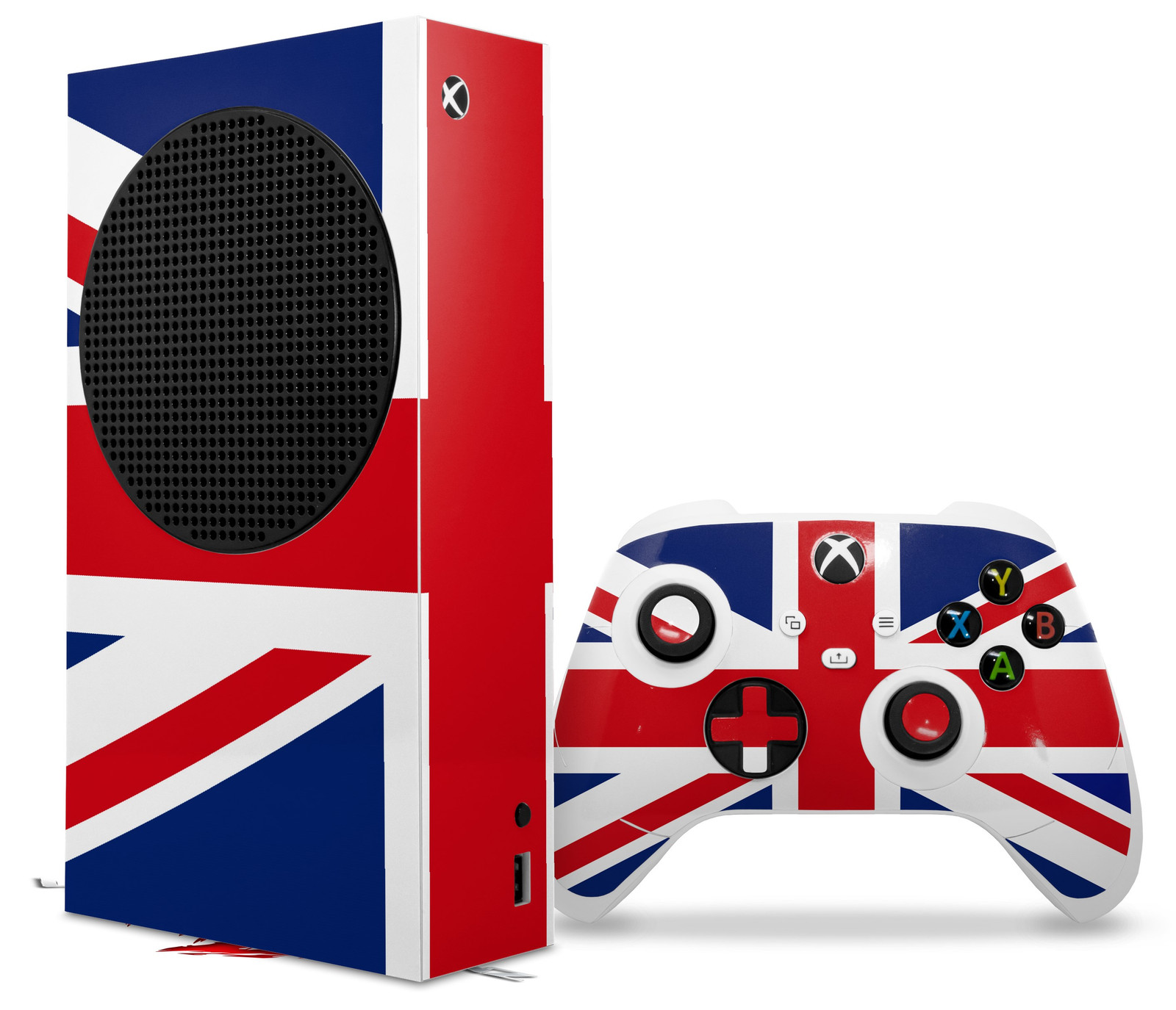 Skin Wrap for XBOX Series S Console Controller Union Jack 02