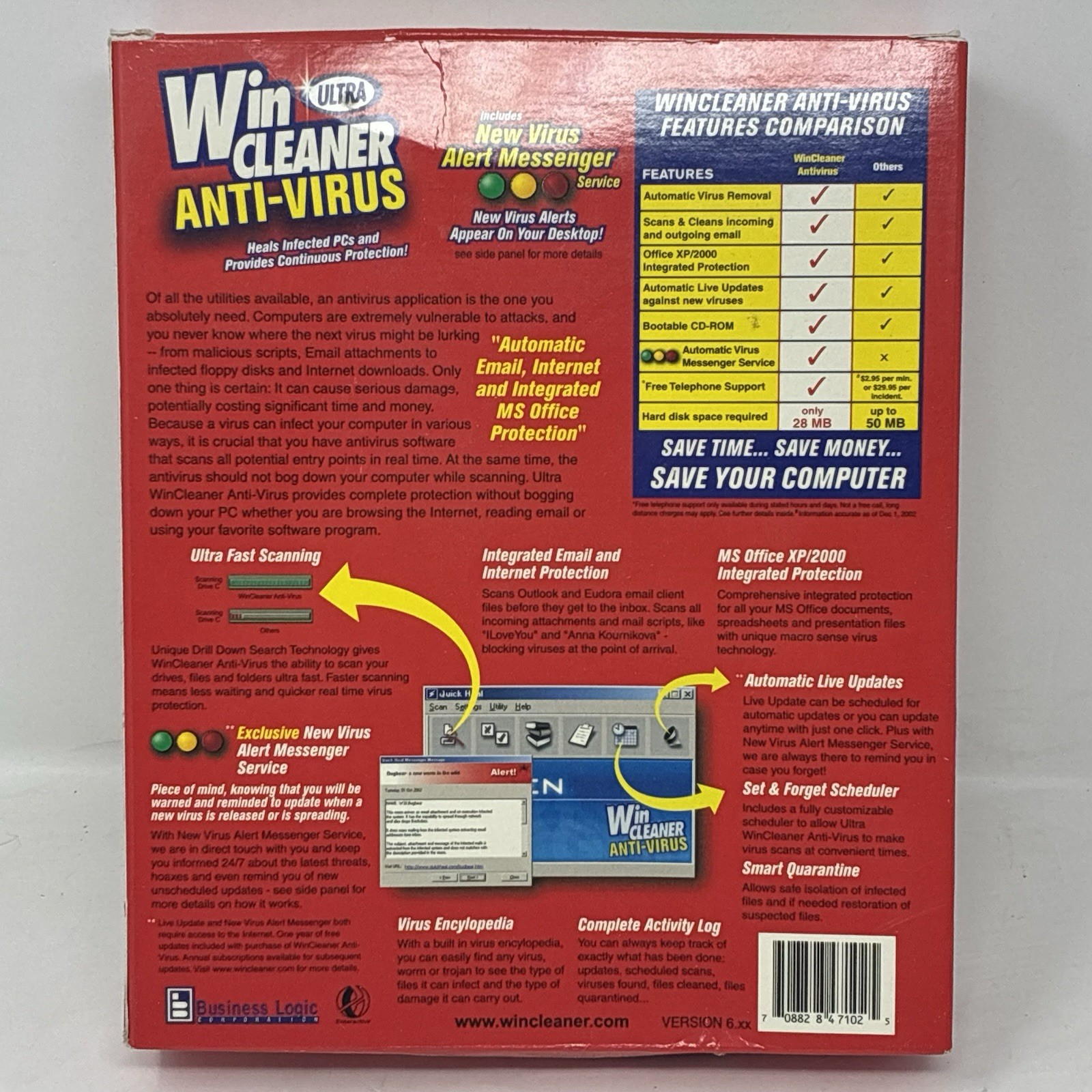 Ultra WinCleaner Antivirus PC Software CD Windows XP 98 95 Full Retail Box