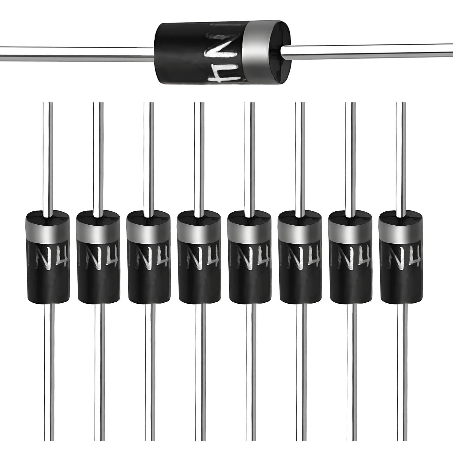 (Pack of 100 Pieces) Chanzon 1N4004 Rectifier Diode 1A [5] 1N4004,