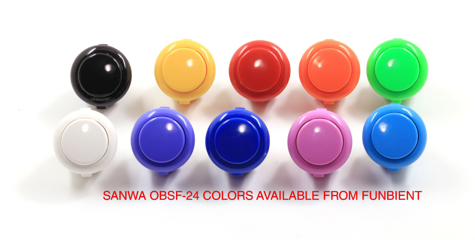 Sanwa OBSF-24 - BLUE Momentary  Push Button JAMMA guitar killswitch 24mm MAME