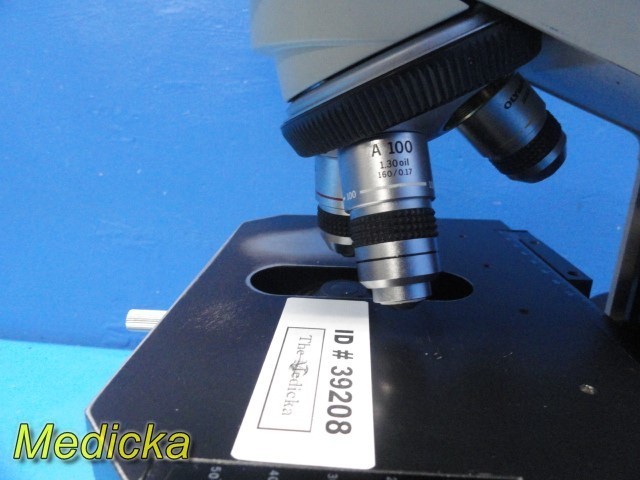 Olympus BH-2 Lab Microscope w/ Trinocular Head, 3 Objectives, Stage ~ 39208