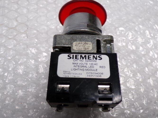SIEMENS 52AAIM2 PUSHBUTTON RED NSNP