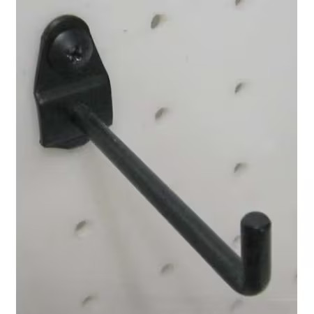 Single Rod Pegboard Hook, 6 In, Pk10,  5Tpg4