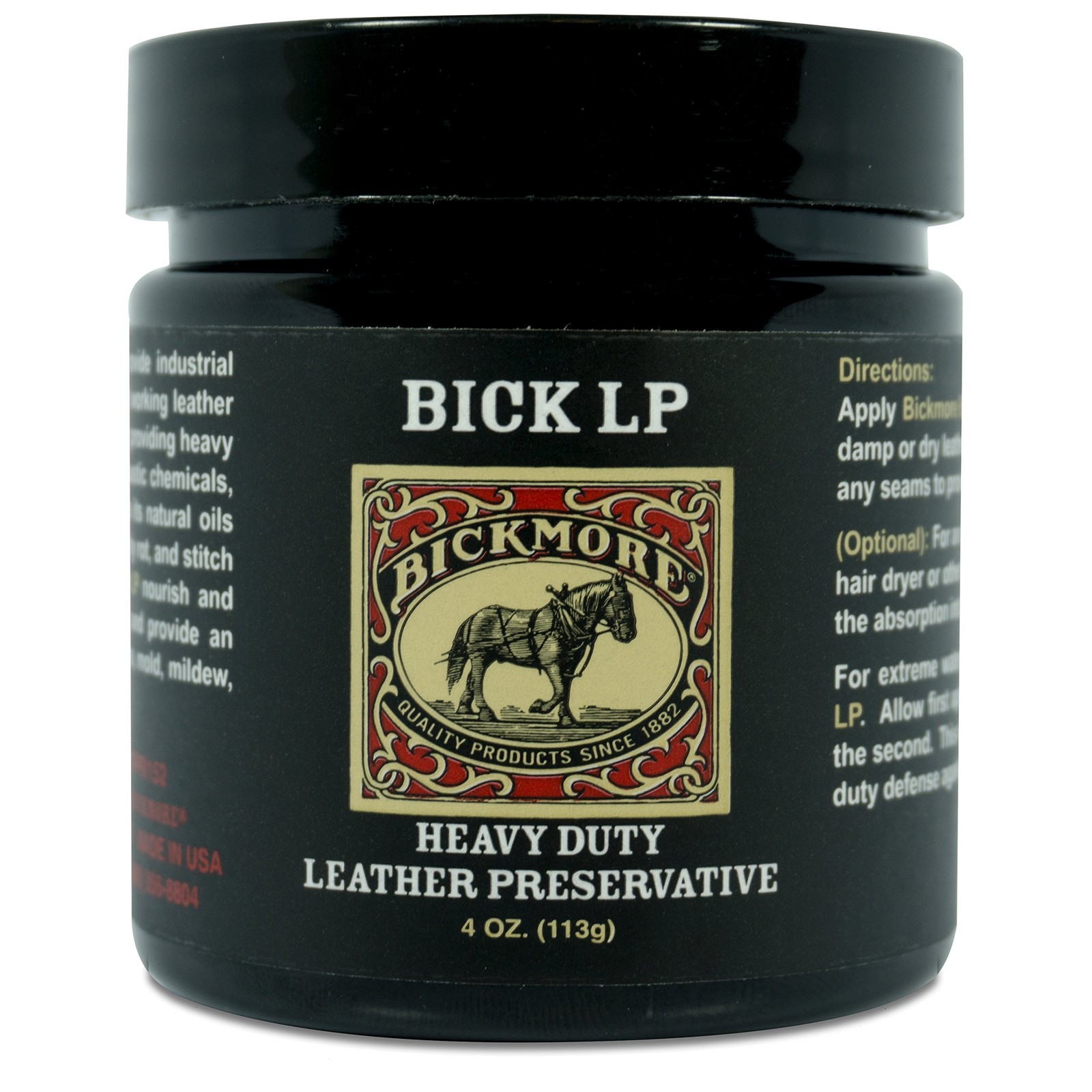 Leather Conditioner, Scratch Repair | Bick LP 4oz - Heavy Duty LP Leather Pre...