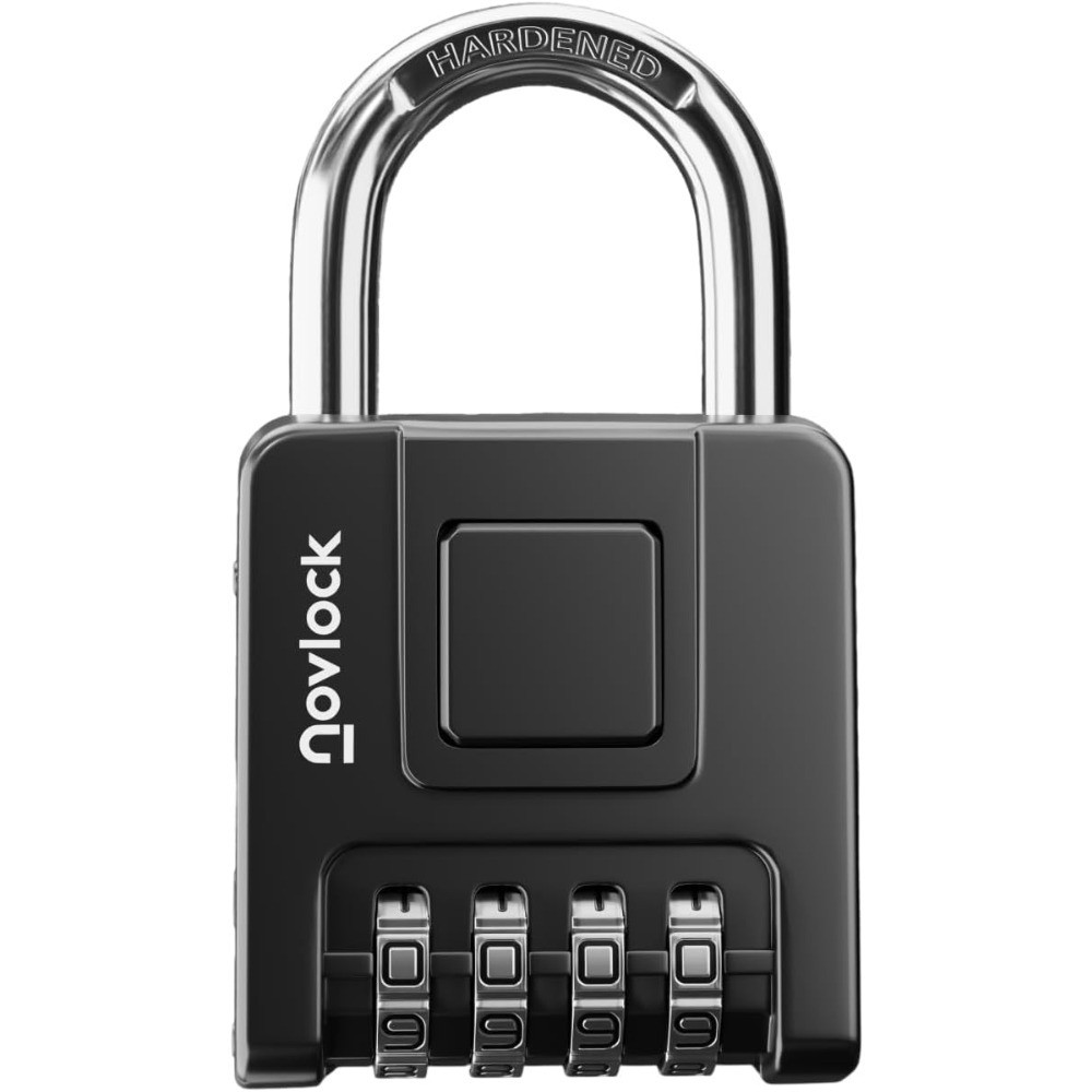 Heavy Duty Weatherproof 4 Digit Combination Padlock for Outdoor Indoor Use
