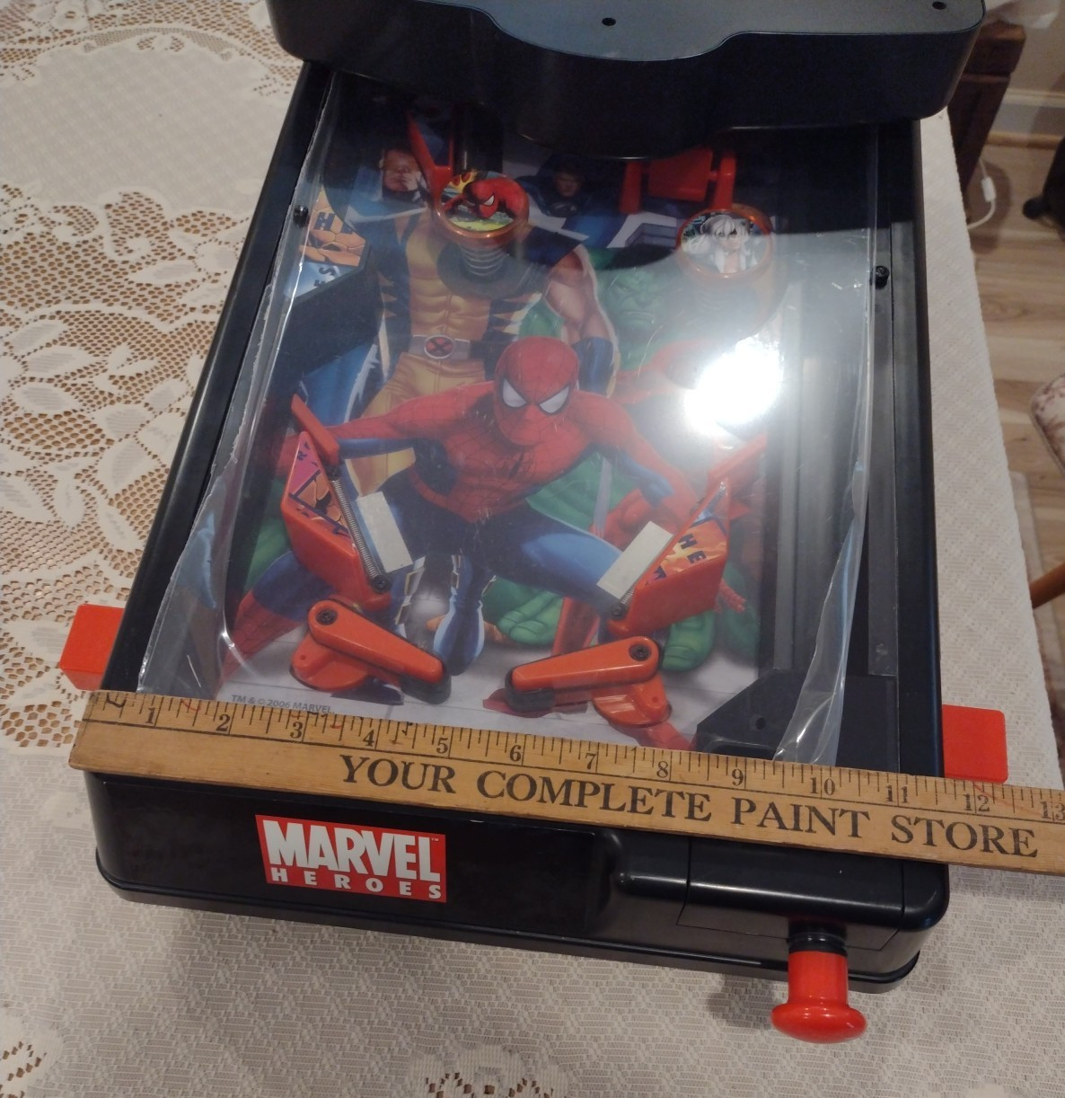 Marvel Heroes Table-Top Mini Pinball Machine 19’’ Play Area New Plexi Works