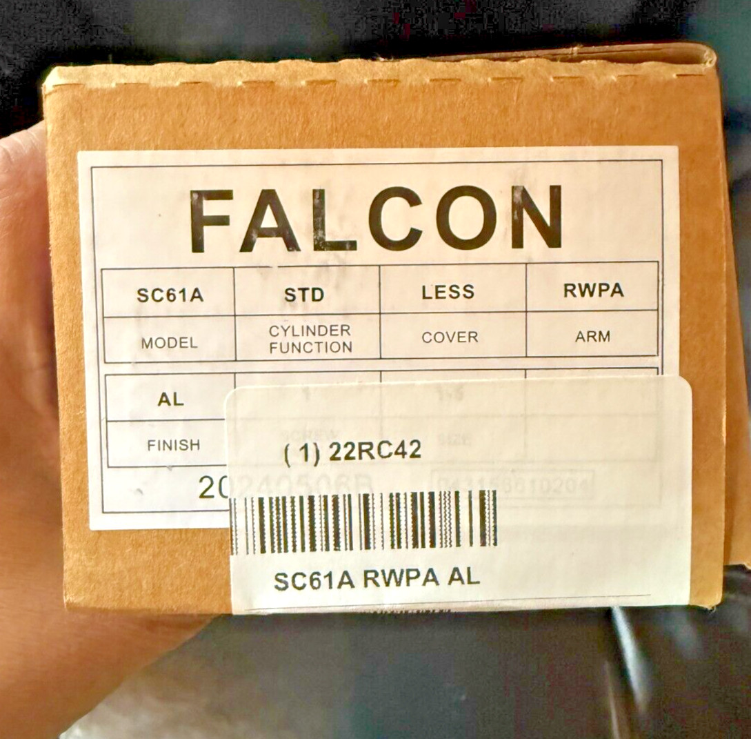 Falcon SC61A Door Closer Parallel Mount Type Grade 2 Medium Duty Aluminum