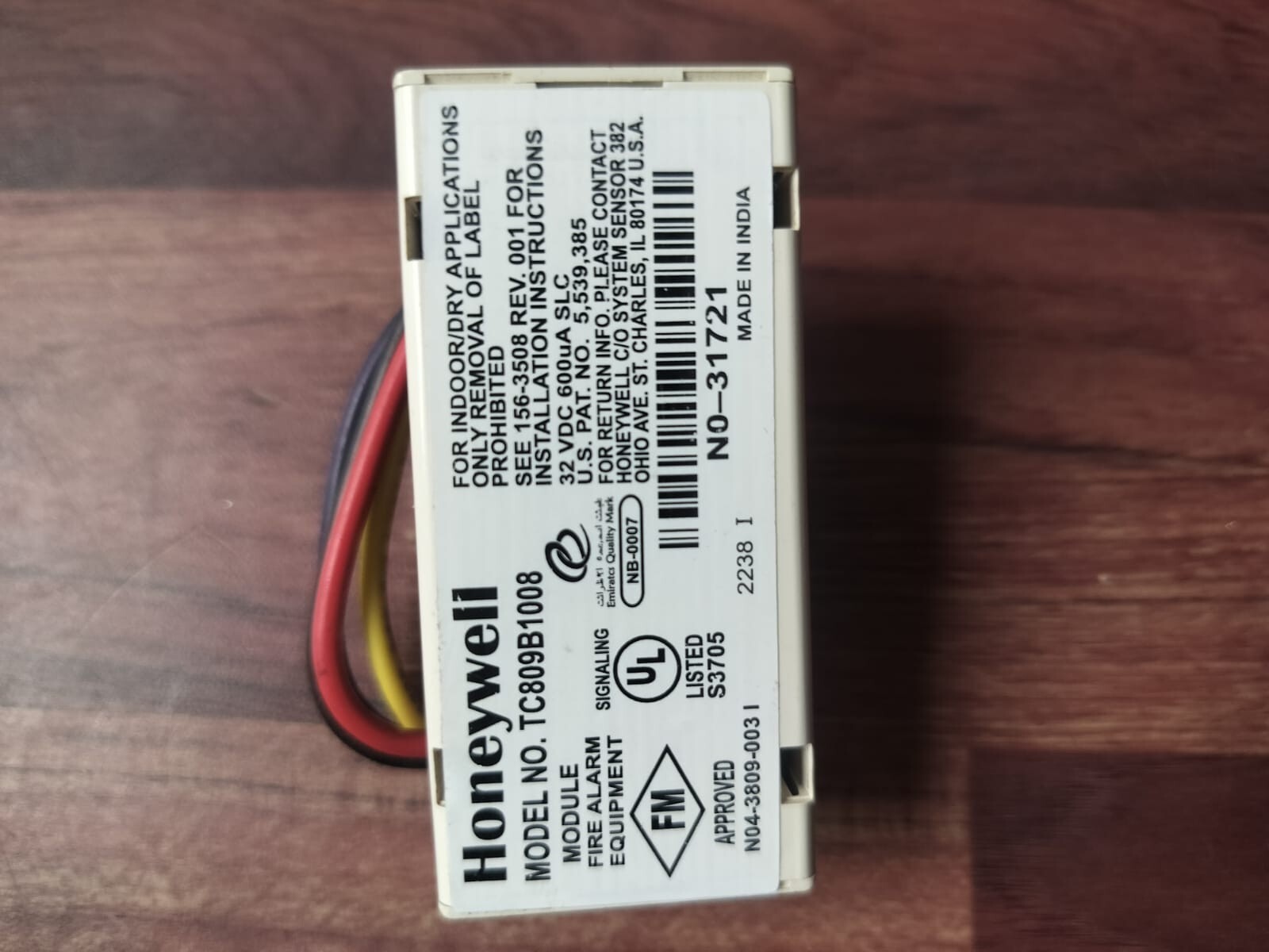 TC809B1008 HONEYWELL MINI MONITOR MODULE