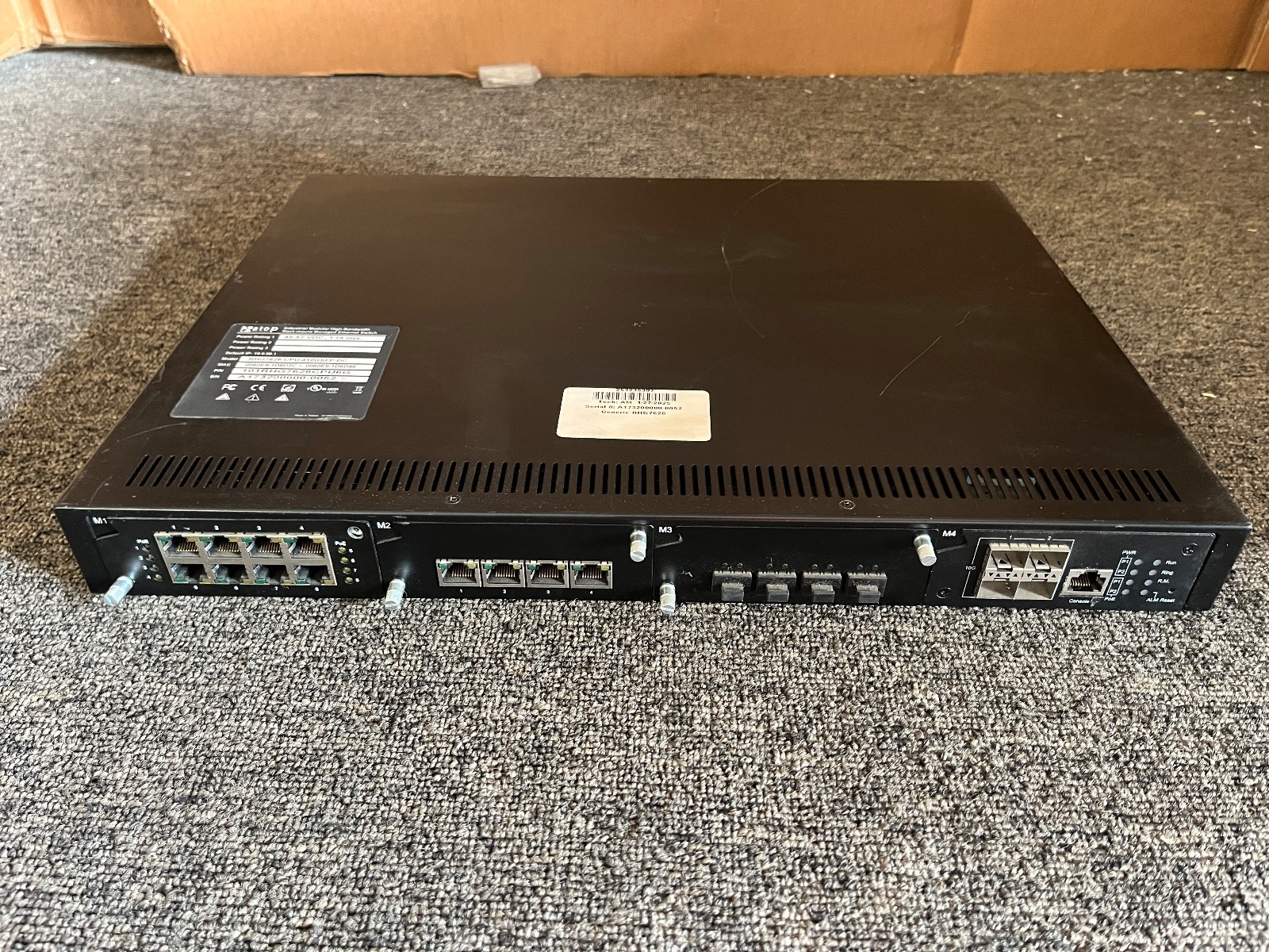 ATOP RHG7628-CPU-410GSFP-DC Industrial Layer 3 Switch + M1-M4 Modules