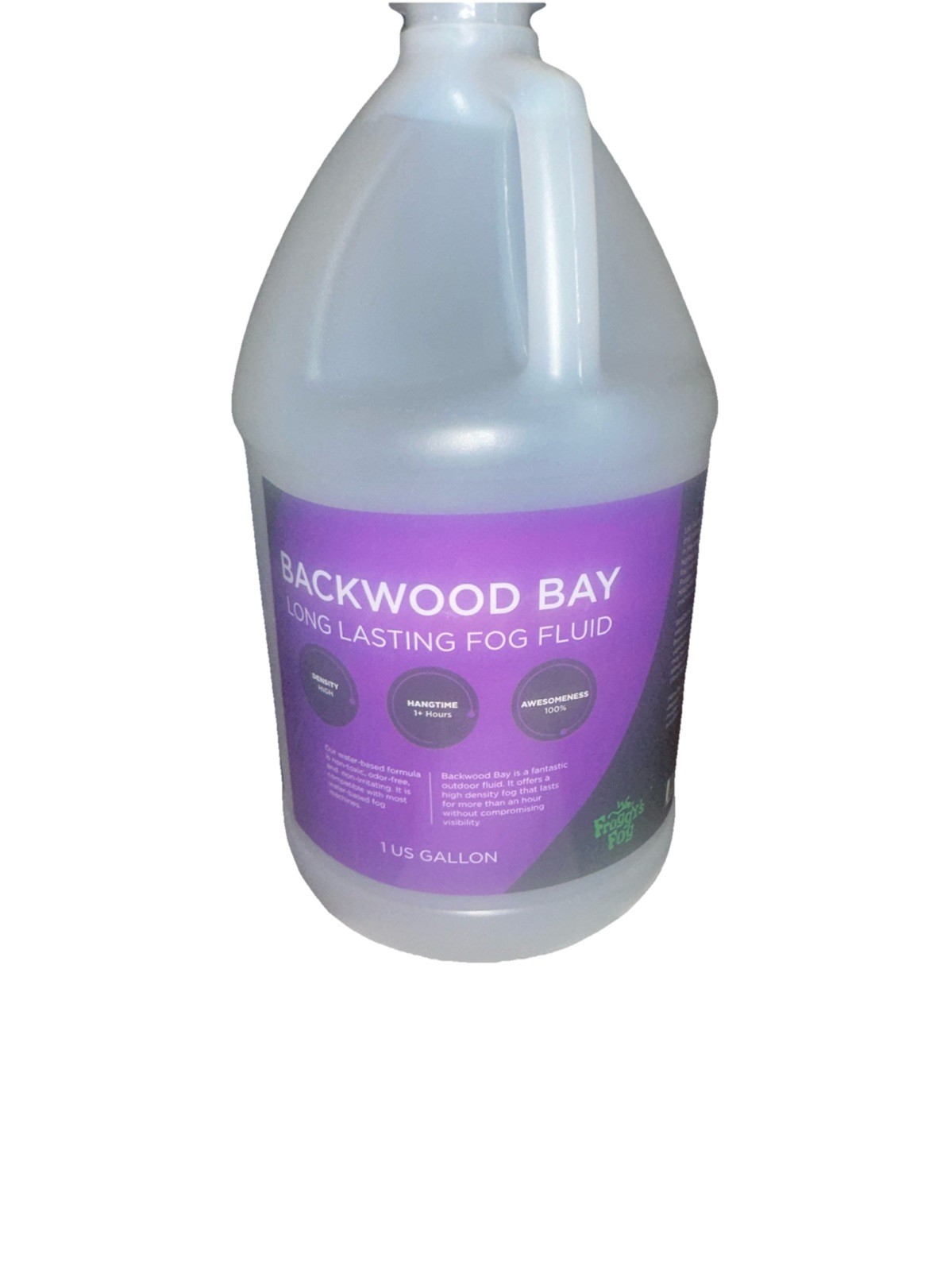Froggys Fog Backwood Bay 1 Gallon  long lasting fog juice Factory Sealed New!!