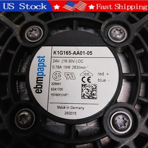 K1G165-AA01-05 1PCS New Ebmpapst K1G165-AA01-05 Cooling Fan DC24V 19W  Fast Ship