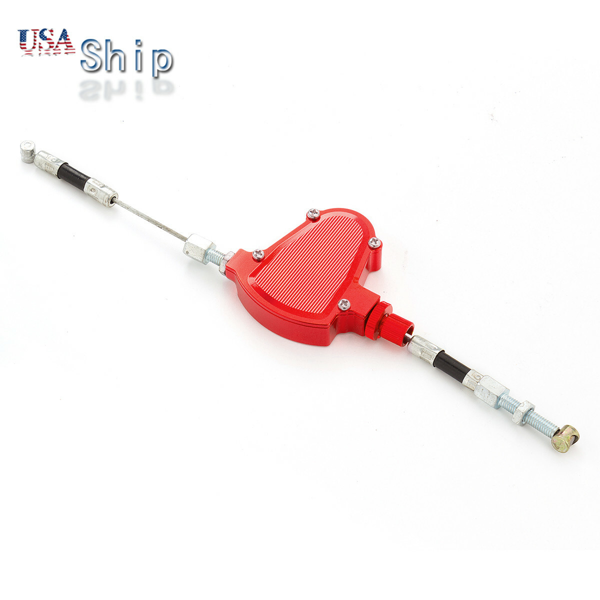 CNC For Yamaha Honda Red Stunt Clutch Pull Cable Lever Replacement Easy System