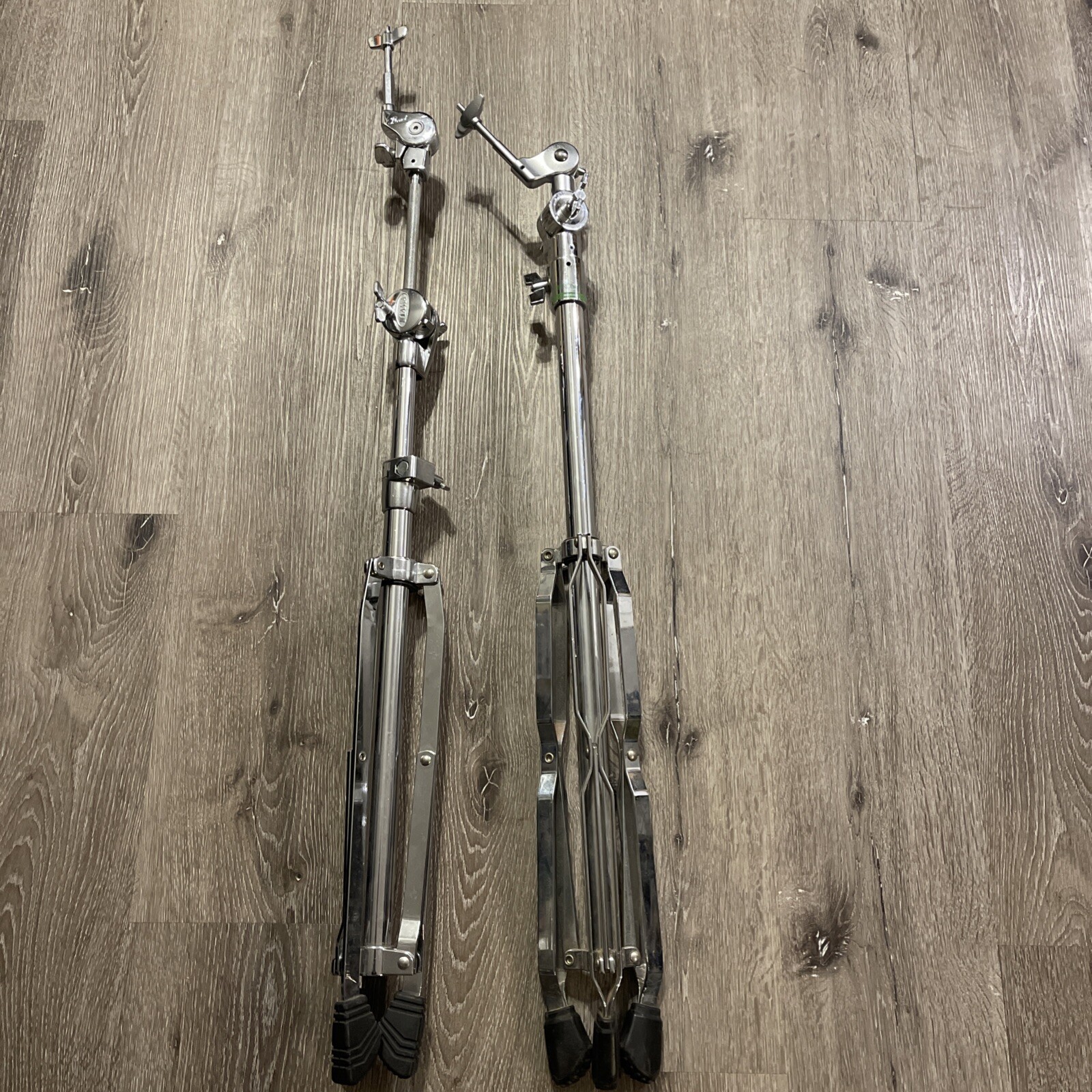 1 Tama Single Braced Cymbal Stand Plus 1 Unbranded Cymbal Stand.