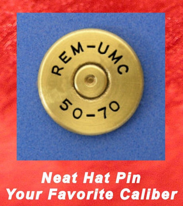 Remington REM-UMC   50-70  Cartridge  Hat Jacket  Pin  Tie Tac
