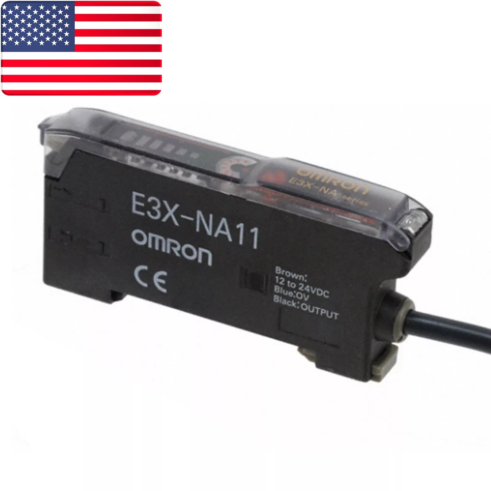 NEW Omron E3X-NA11 2M Photoelectric Sensors 12-24VDC- US Stock