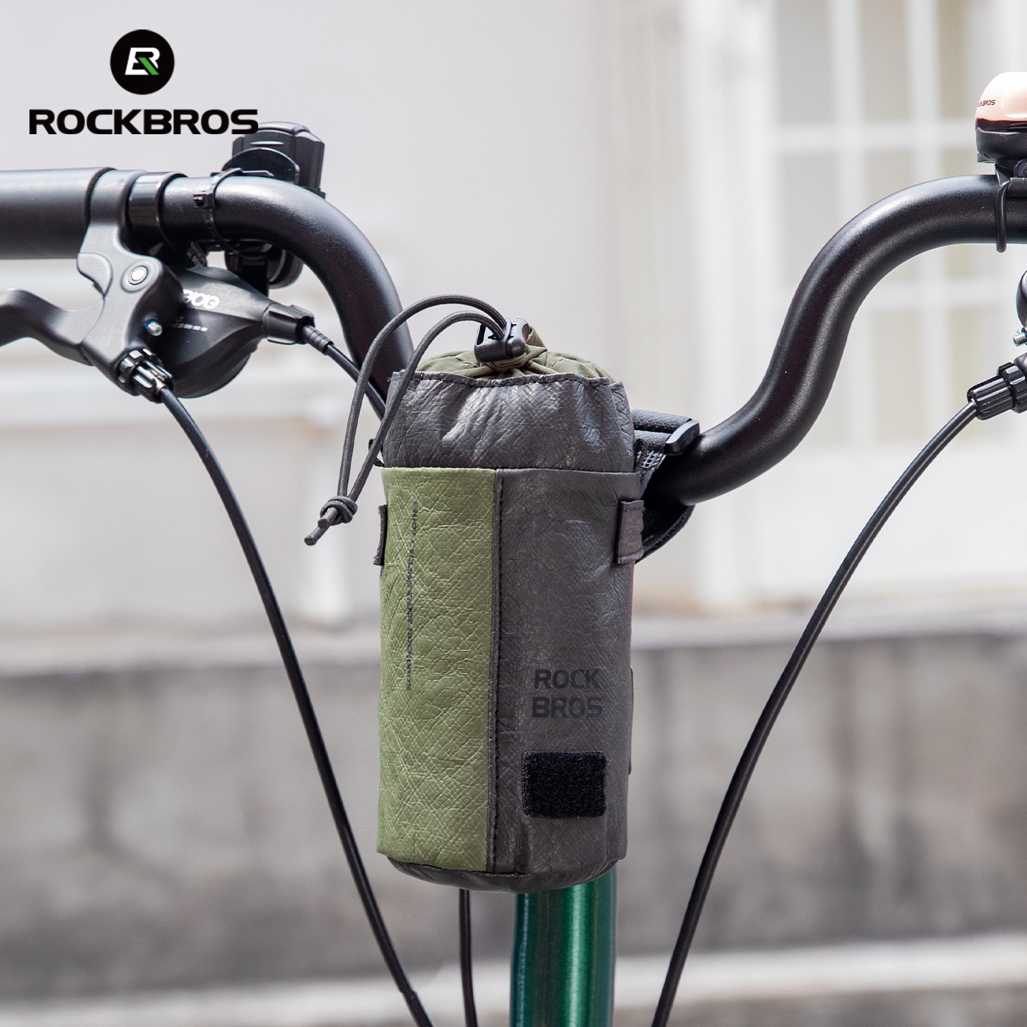 ROCKBROS Bike Water Bottle Holder Bag Insulated Bicycle Coffee Cup Holders Tyvek