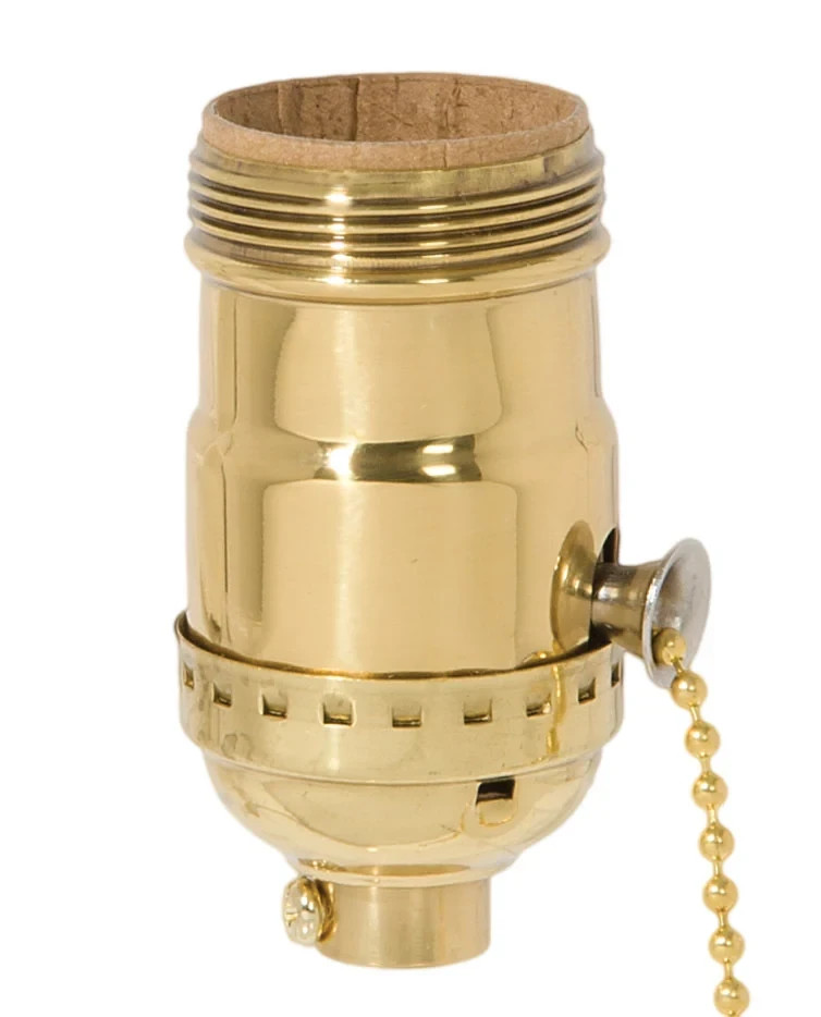 Commercial Electric Pull Chain ON/OFF Lamp Bulb Light Replacement Socket 81565