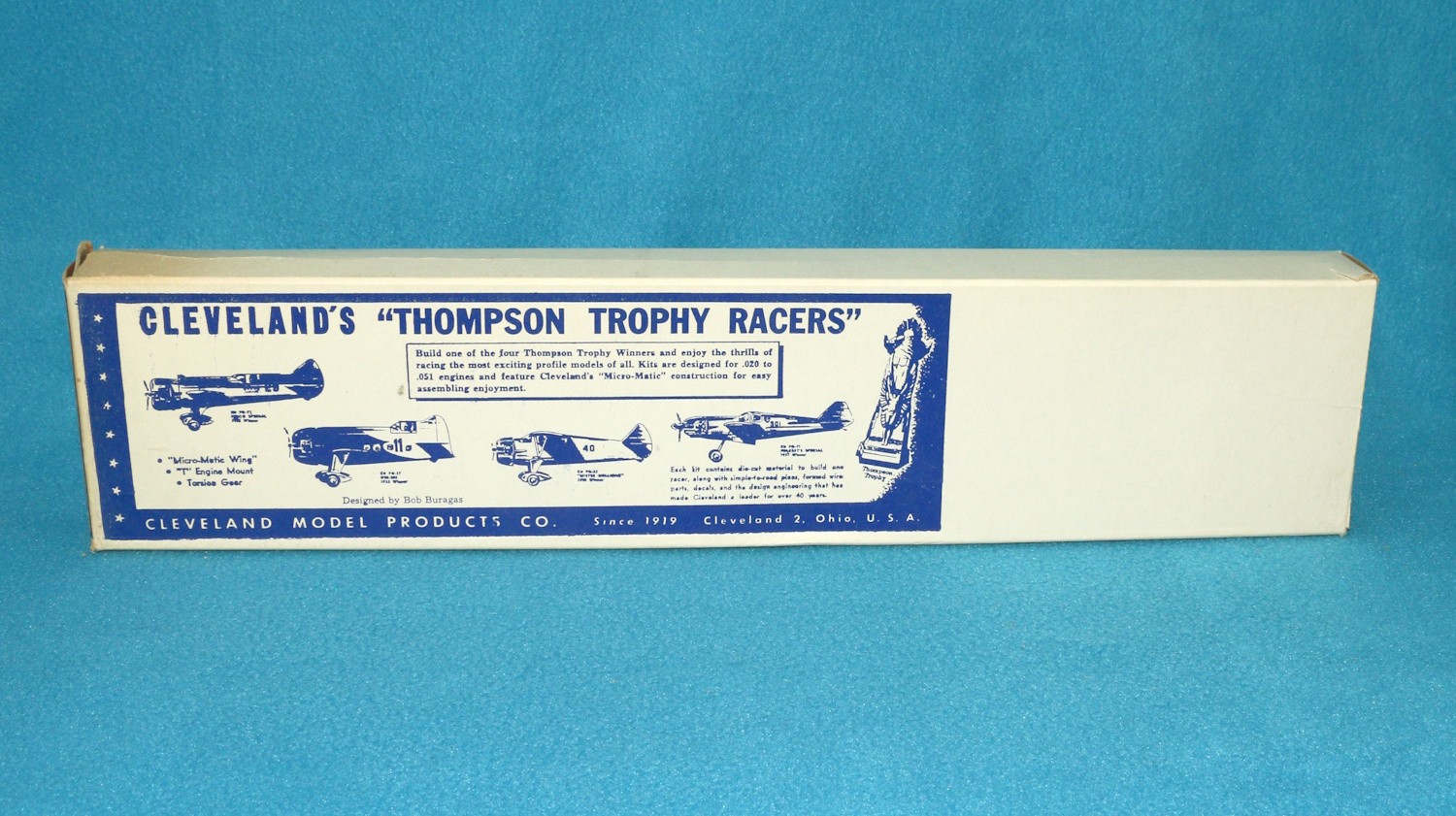 Model Plane Balsa Kit Cleveland Gee Bee Thompson Trophy Winner PG-27