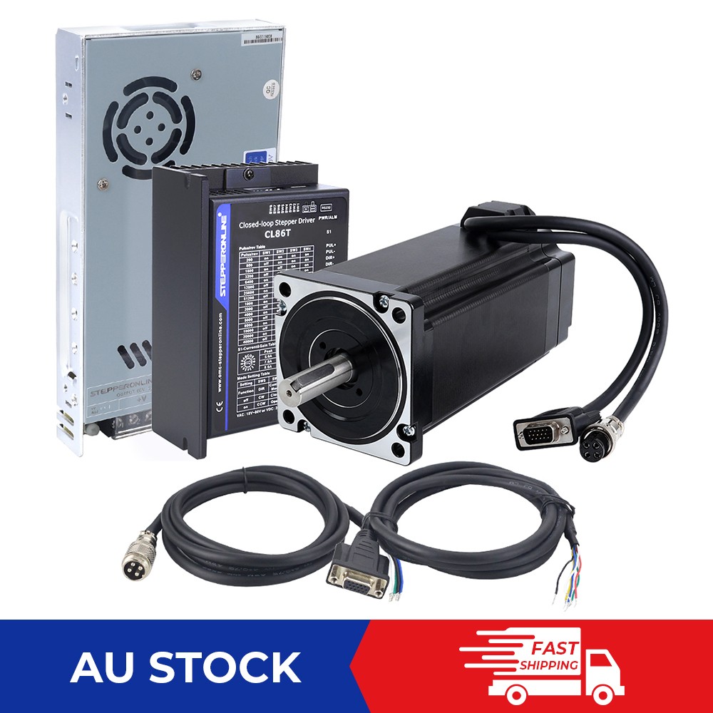 1712.oz.in Closed Loop Stepper Motor Nema 34 12Nm Hybrid Servo Driver CL86T Kits