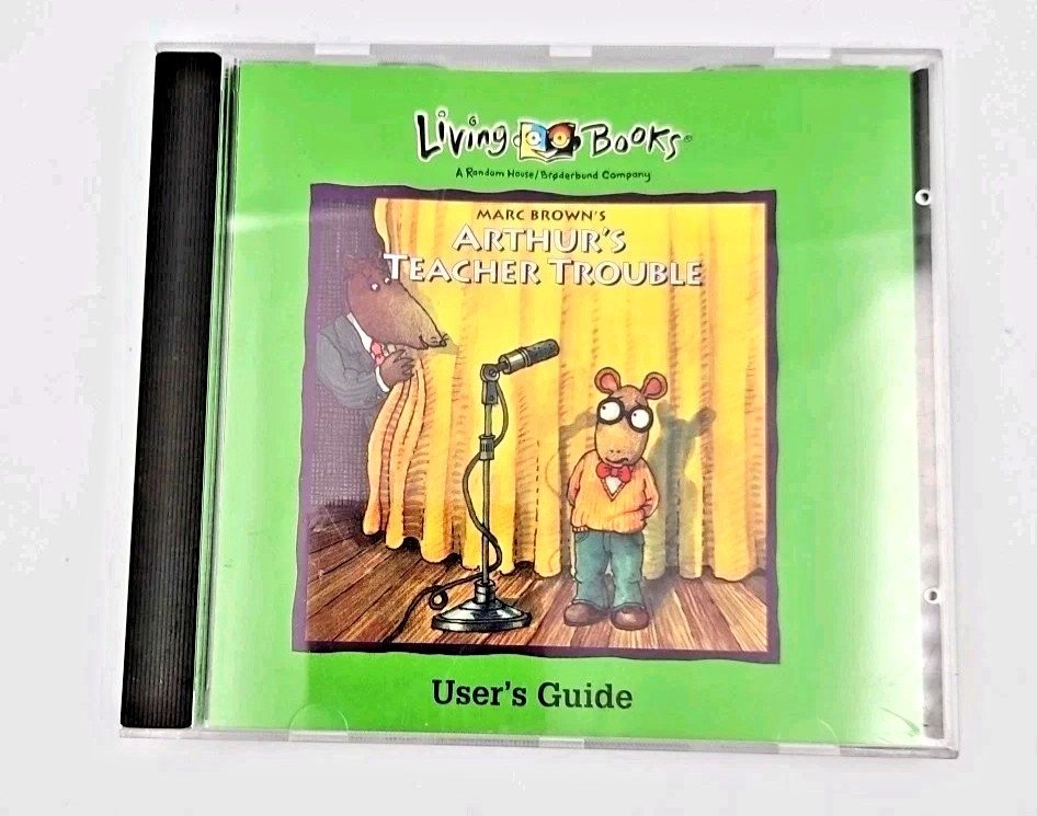 Arthur's Teacher Trouble CD by Marc Brown 1993 Broderbund's Living Books PC Game