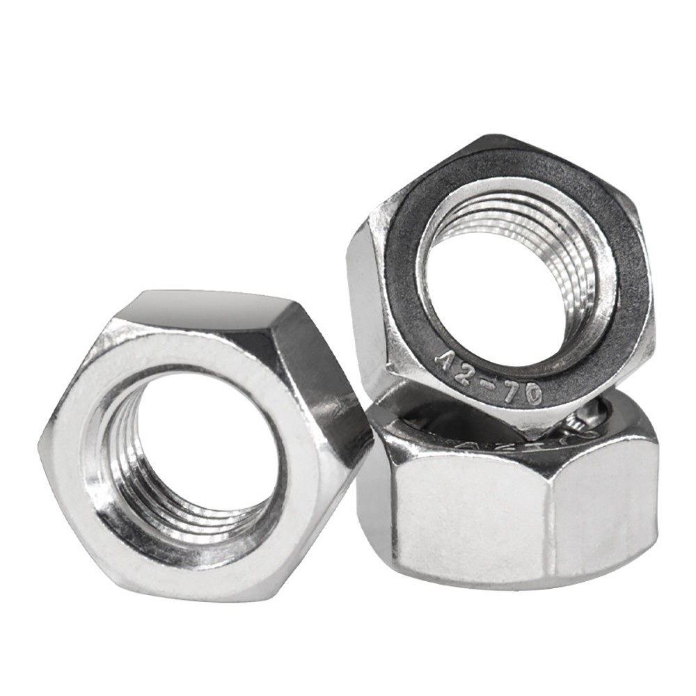 Left Hand Thread Hex Full Nuts DIN 934 A2-70 Stainless Steel M4-M20 Metric