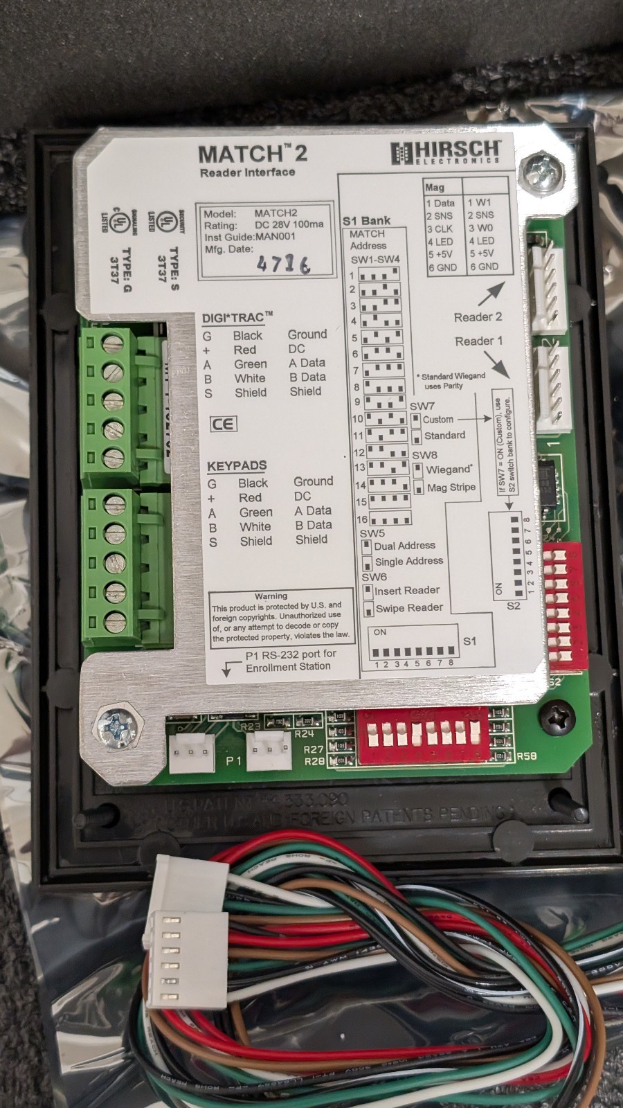 Hirsch reader interface MATCH2