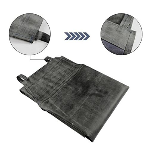Waterproof Apron Rubber,42" Adjustable Extra Long Industrial Work Apron for