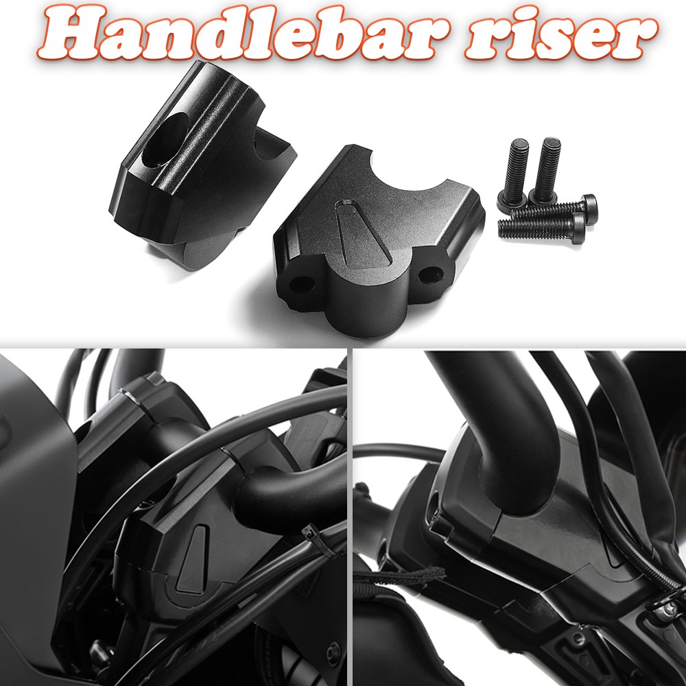 Handlebar Riser Motorcycle Clamp Black Fit For Harley Pan America 1250 2021-2022