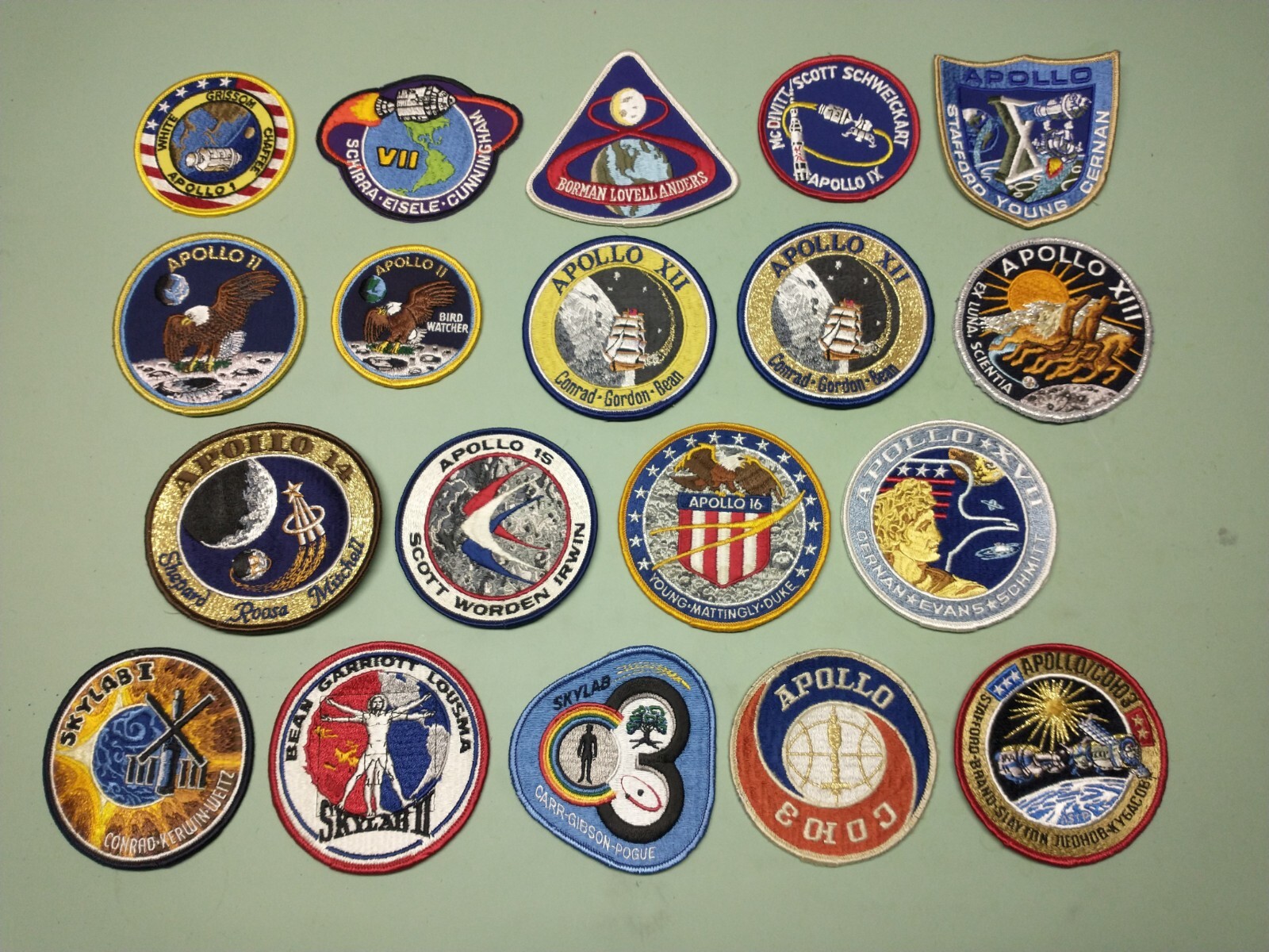 NASA Apollo Lion Brothers Mission Patch Set