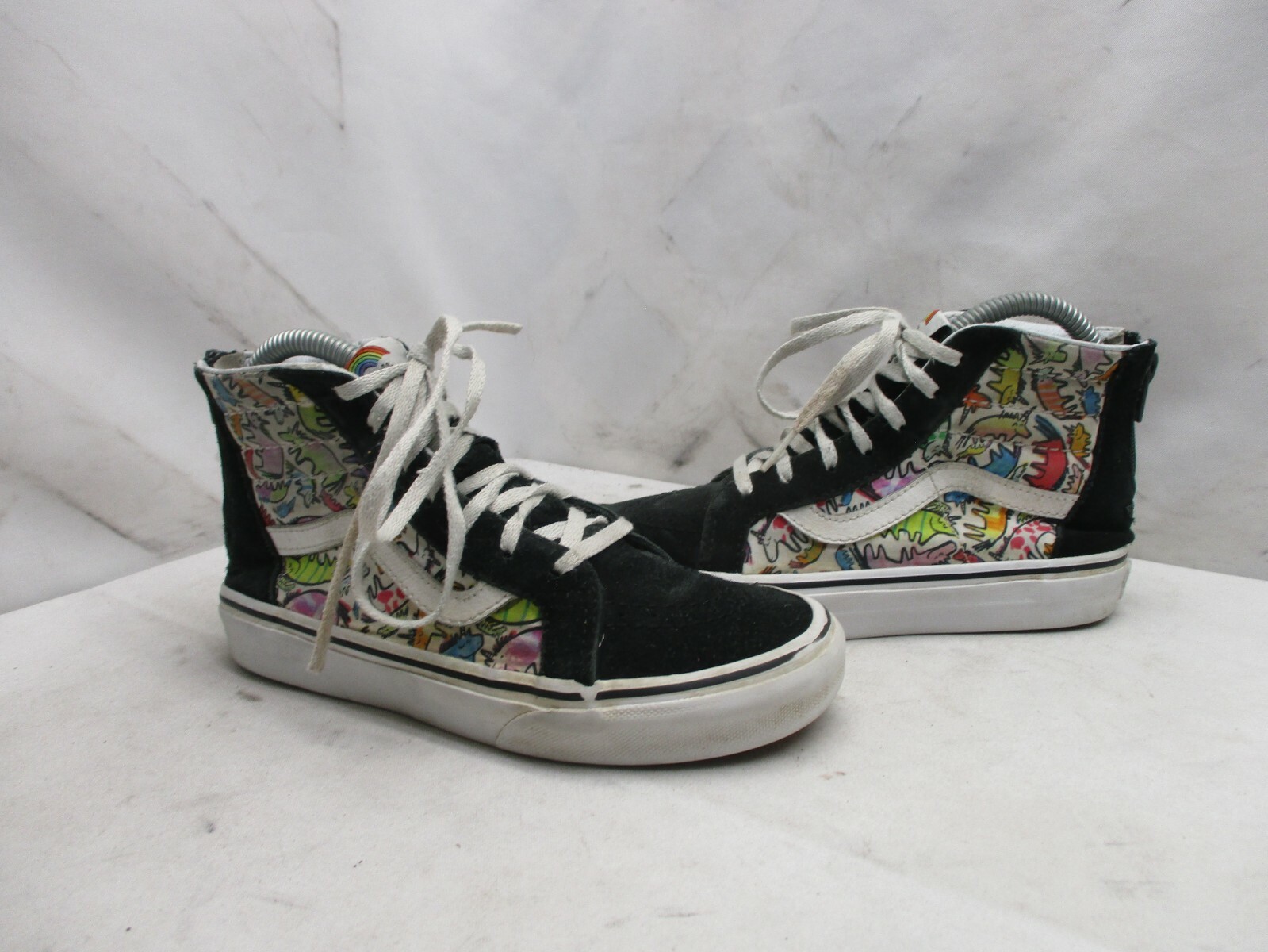 Vans Off the Wall Dallas Clayton High Top Lace Zip Sneakers Youth Sz 3 St 721356