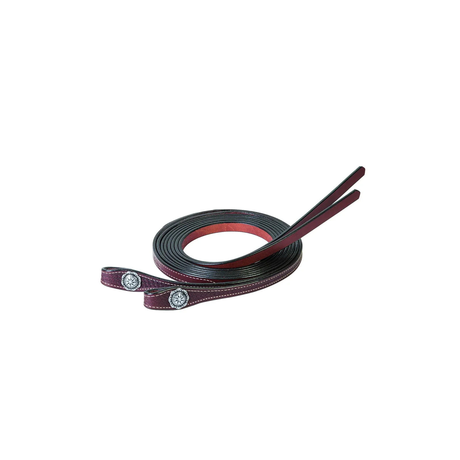 Weaver Leather Basin Cowboy Collection Split Reins - 8' English Bridle Leather,