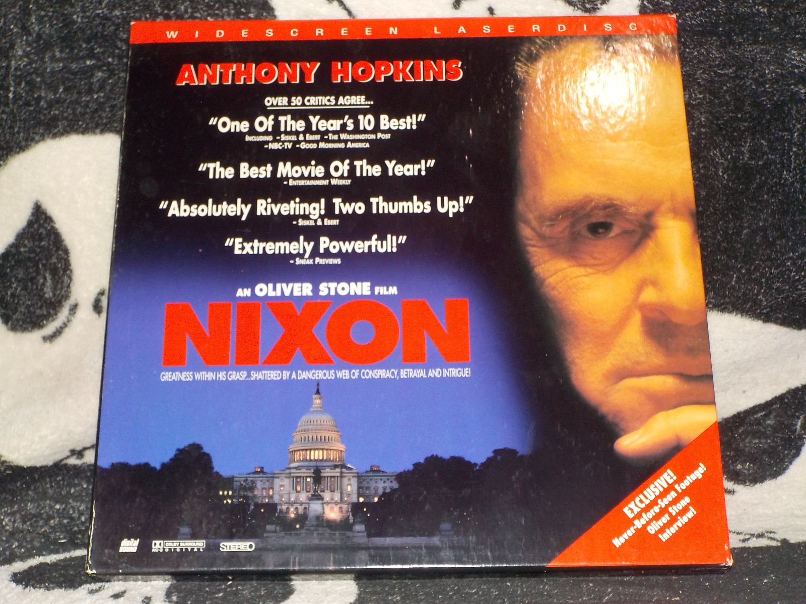Nixon Widescreen Box Set Laserdisc +Doc Anthony Hopkins Oliver Stone FreeShip$50