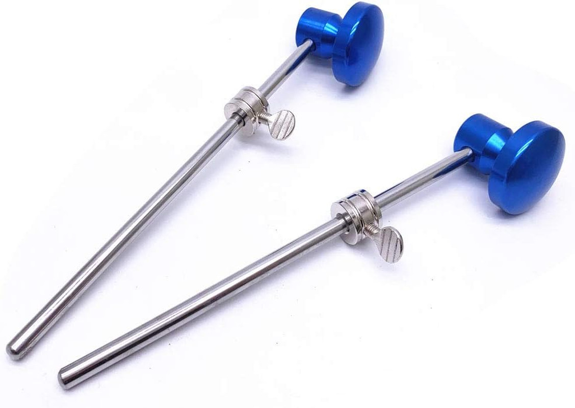 2 Pieces Bass Drum Pedal Beater Aluminum Alloy Hammer Head Percussion Instrument