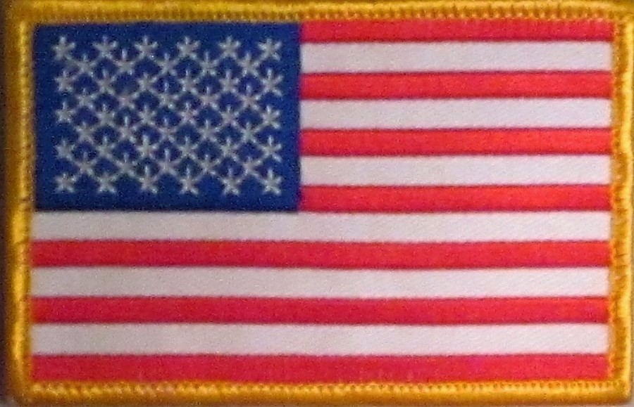 USA AMERICAN FLAG MILITARY POLICE UNIFORM MOTORCYCLE VEST IRON ON PATCH T-12