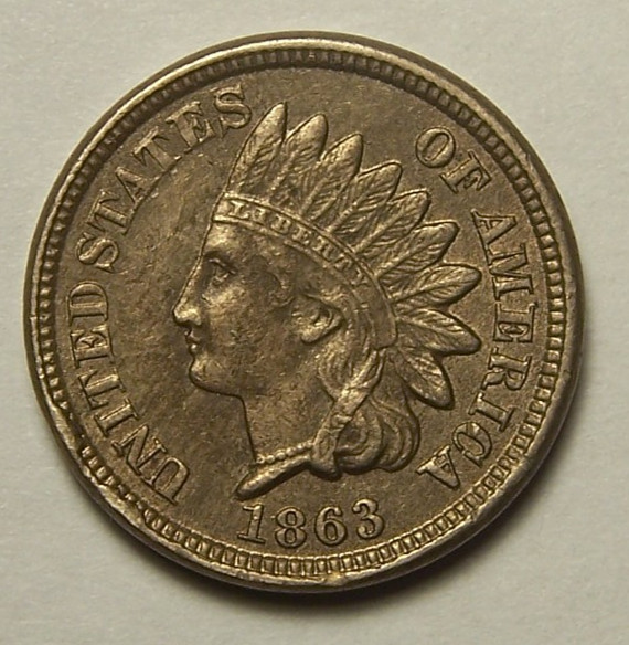 Better 1863 Indian Cent Circulated