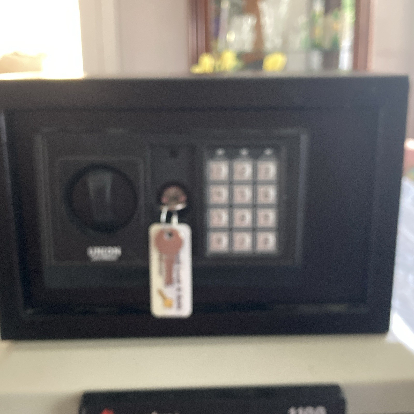 Sentry 1100 Small Digital Safe Electronic Keypad Key Lock Steel Black